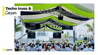 Techo truss evento industrial